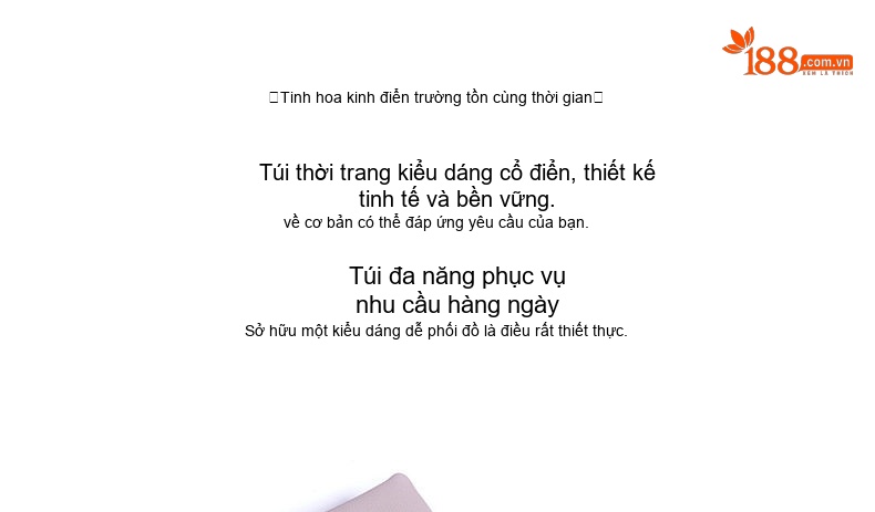 Túi Đeo Vai/Đeo Chéo Nữ Da Thật Thiết Kế Tối Giản Màu Tím Lavender, Xám Taupe, Xanh Navy... chi tiết 8