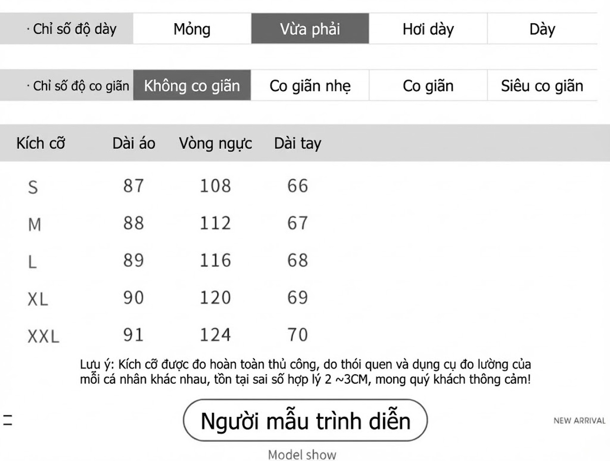 Áo Khoác Gió Nữ Dáng Dài Vừa Cỡ Nhỏ, Mẫu Mới Thu Đông, Dáng Rộng, Có Mũ Trùm Đầu Màu Đen chi tiết 8