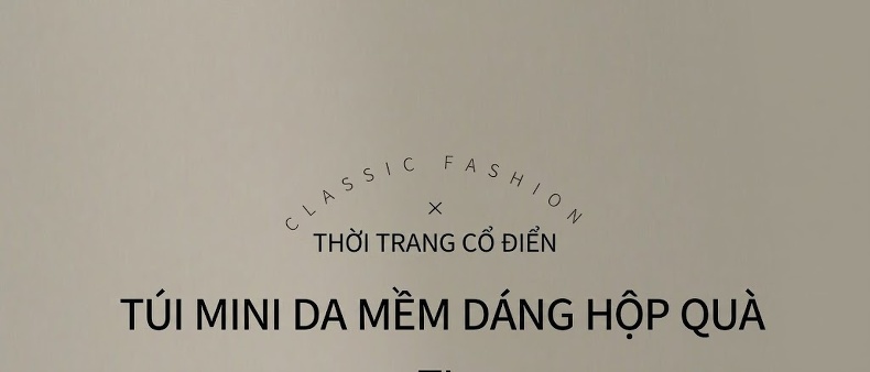 Túi Xách Nữ Da Bò Mini Bucket Đeo Vai, Đeo Chéo Màu Kem, Nâu, Tím chi tiết 2
