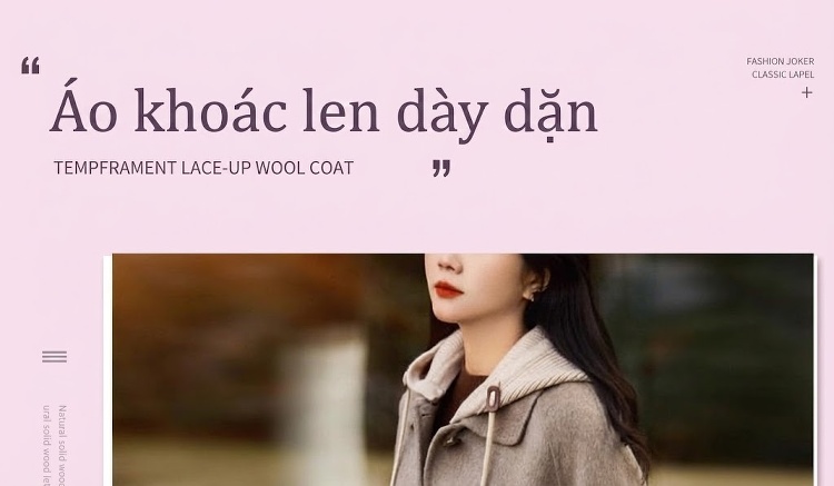 Áo Khoác Dạ Nữ Dáng Dài Có Mũ Phong Cách Thanh Lịch Màu Xám chi tiết 1