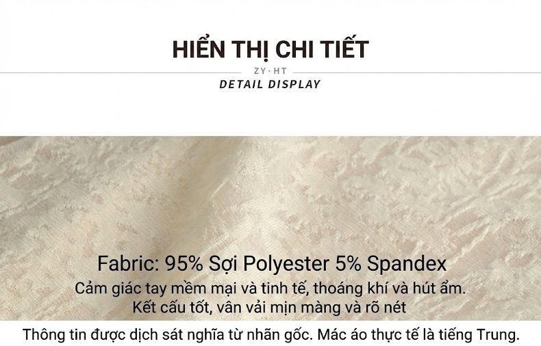 Váy liền thân Nữ Thiết Kế Pháp Thu Đông 2021 Thắt Nơ Eo Bất Đối Xứng Màu Trắng Kem chi tiết 4