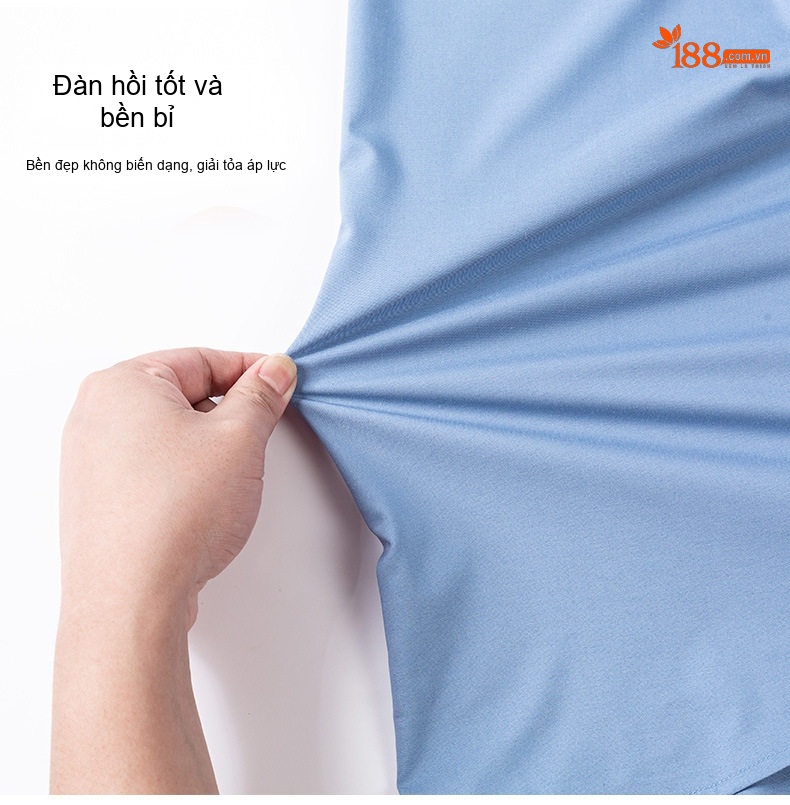 Áo Sơ Mi Dài Tay Nam Thoáng Khí Mùa Hè Cotton Lụa Gân Màu Trắng, Hồng, Xám Xanh, Xanh Dương... chi tiết 9
