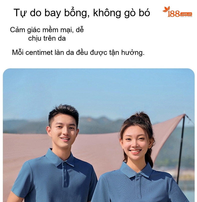 Áo Polo Nam Tay Ngắn Lụa Tằm In Họa Tiết Thoáng Mát Màu Xanh, Đen, Xám chi tiết 9