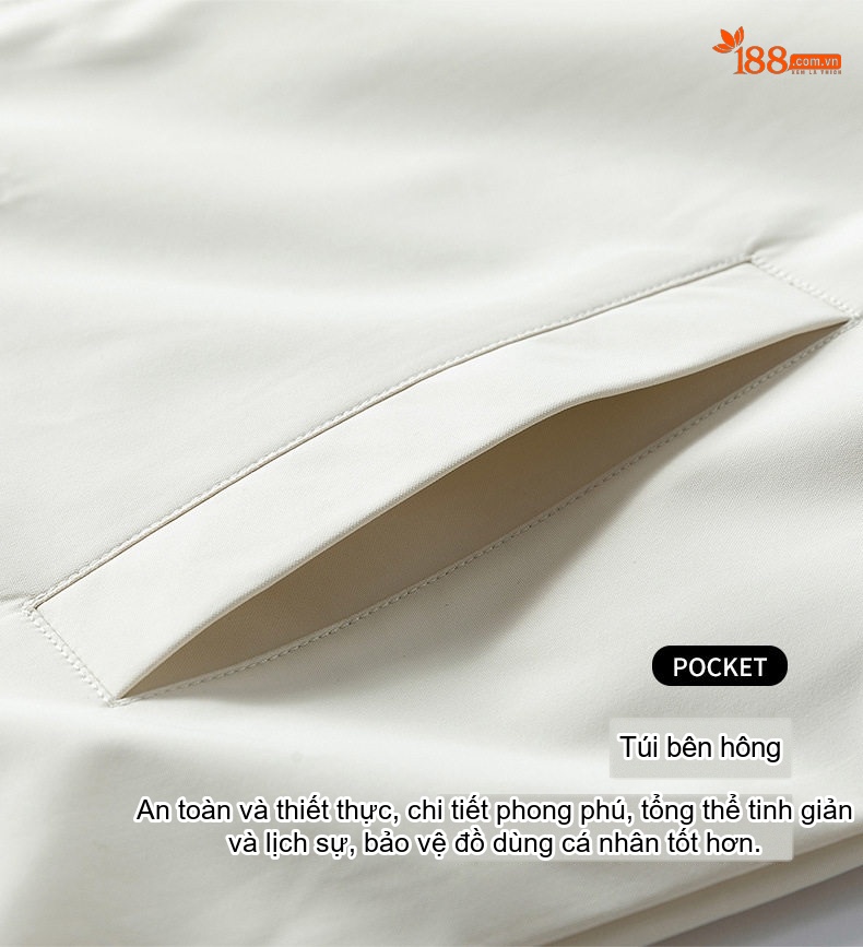 Áo Khoác Nam Chống Nước Khóa Kéo Họa Tiết Caro Phong Cách Casual Màu Đen, Xám, Xanh Lá chi tiết 8