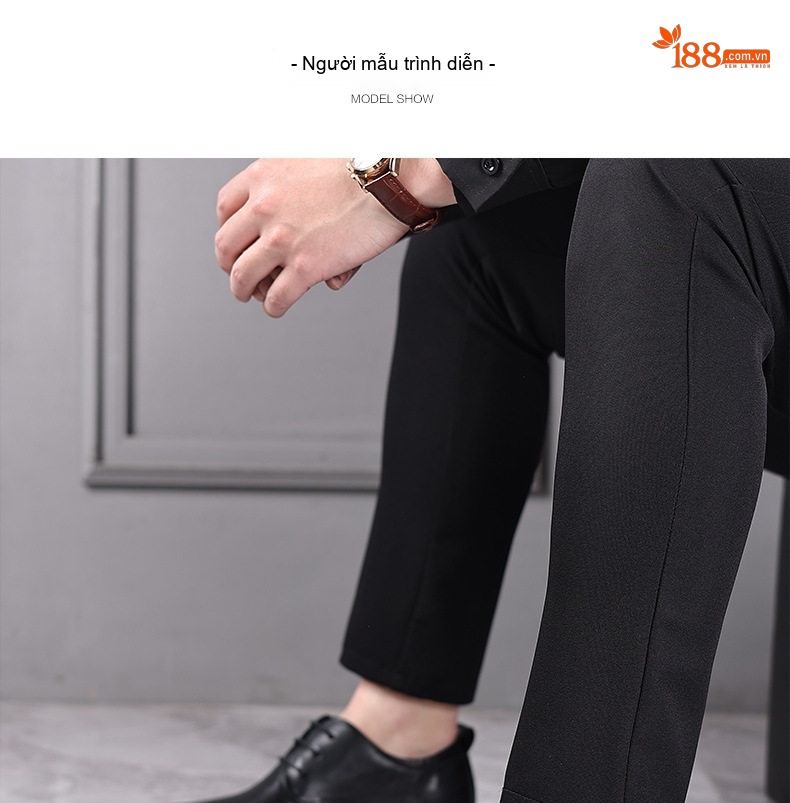 Giày Lười Nam Da Bò Mũi Nhọn Chiều Cao Đế Khoảng 3cm Màu Đen chi tiết 19