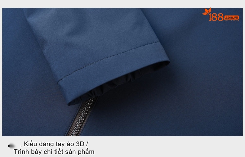 Áo Khoác Bomber Nam Cổ Trụ Mỏng Nhẹ Màu Xanh Navy, Xám, Đen chi tiết 57