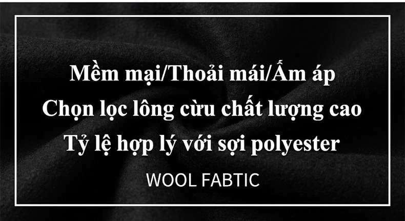 Áo Khoác Dạ Nam Lông Cừu Dáng Dài Màu Đen, Xám chi tiết 9