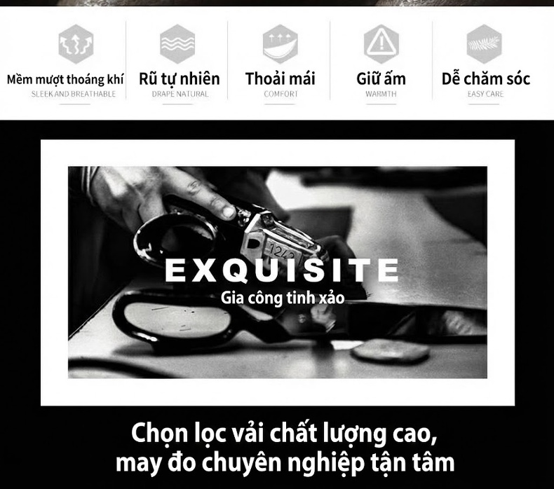 Áo Khoác Da Thật Nam Dáng Ngắn Cổ Trụ Khóa Kéo Màu Đen, Nâu chi tiết 5