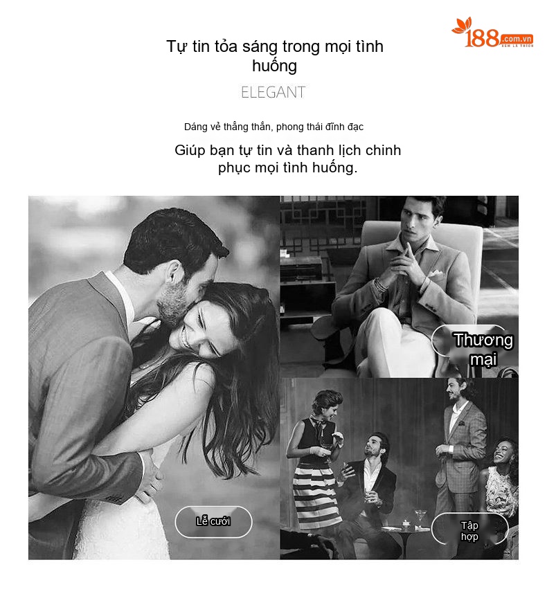 Bộ Vest Nam Wool Lịch Lãm Công Sở Mùa Thu Đông Màu Xanh Navy chi tiết 2
