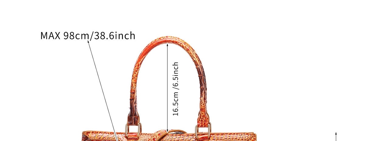 Túi Xách Tay Nữ Da Bóng Dáng Hộp Subao Túi Mẹ Con Vân Cá Sấu Nhiều Màu chi tiết 51