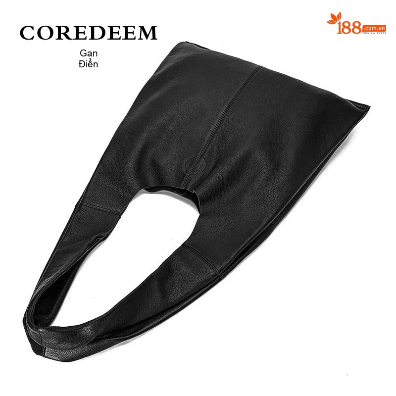 Túi Tote Da Bò Lớp Đầu Đựng Vừa A4, Túi Đeo Vai Nữ Da Mềm, Sức Chứa Lớn Màu Đen