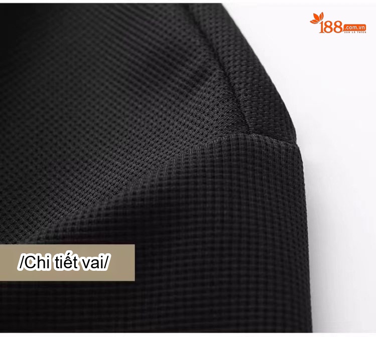 Áo Polo Nam Cộc Tay Ice Silk Không Nhăn Thoáng Khí Màu Đen, Xám, Xanh Navy chi tiết 20
