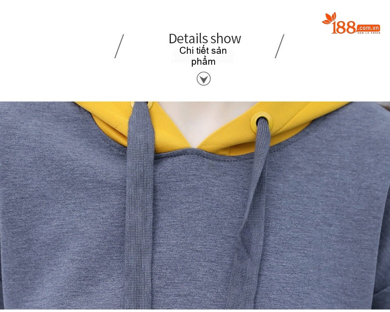 Bộ đồ thể thao nữ dệt kim áo hoodie quần ống rộng phong cách thời trang chi tiết 20