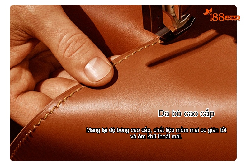 Giày Lười Nam Da Bò Lót Da Thật Chiều Cao Đế Khoảng 3cm Màu Đen, Nâu chi tiết 8