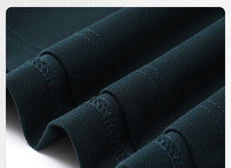 Áo Polo Nam Cotton Tay Ngắn Form Rộng Cổ Bẻ Thanh Lịch Màu Trắng, Xanh Đen, Xanh Navy chi tiết 32