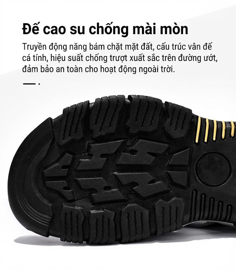 Sandal Nam Da Bò Mũi Bọc Dây Rút Thể Thao Thoáng Khí Đế Cao 3cm chi tiết 15