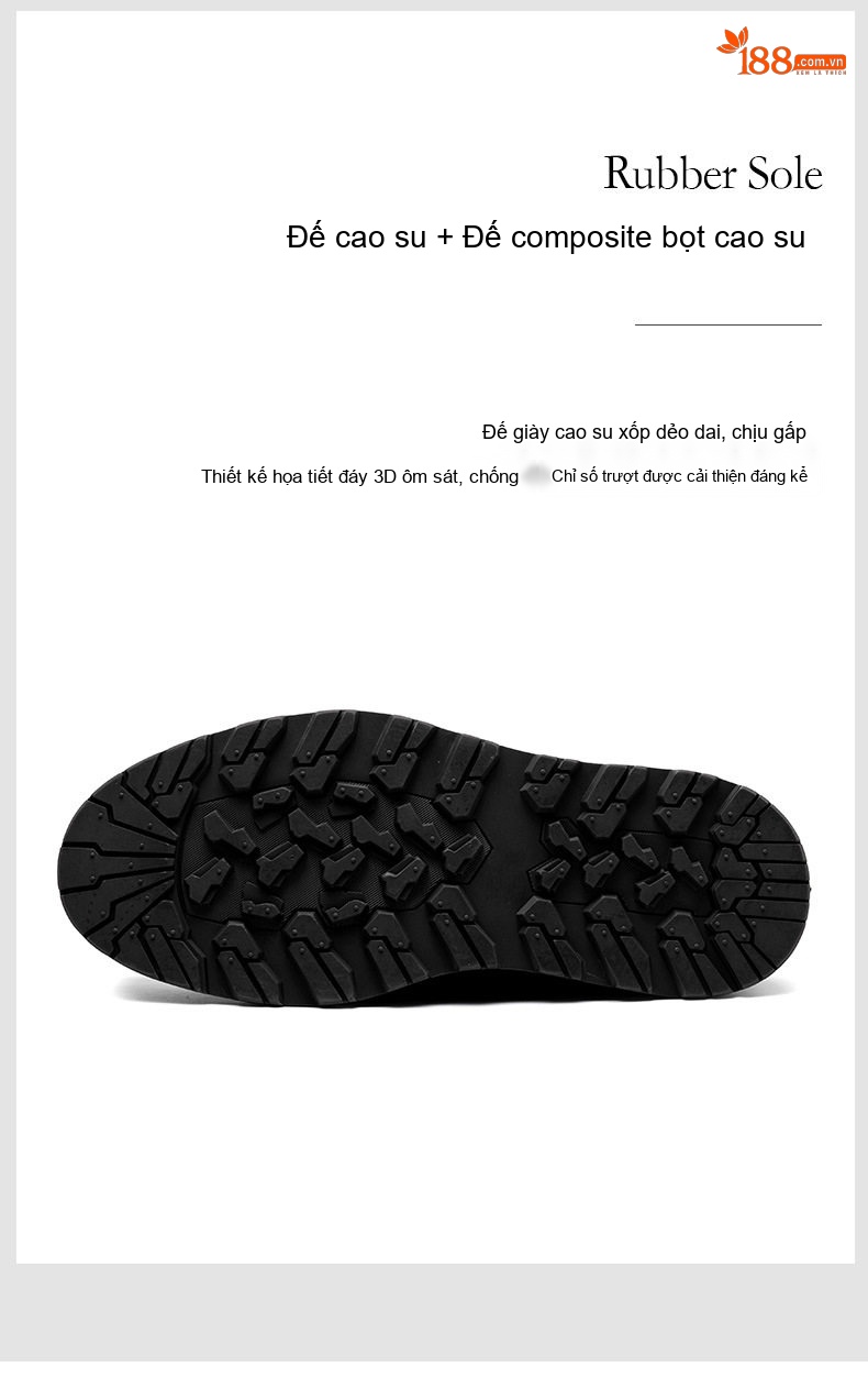 Giày Sneaker Nam Da Thật Buộc Dây Đế Cao 4cm Thoáng Khí chi tiết 14