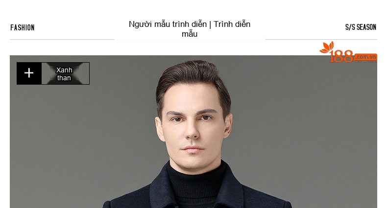 Áo Khoác Dạ Nam Lông Cừu Dáng Dài Trung Niên Lót Lông Vũ Ấm Áp Màu Đen chi tiết 14
