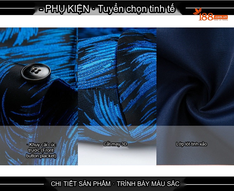 Áo Vest Nam Họa Tiết Thời Trang Phong Cách Biểu Diễn Sân Khấu Dự Tiệc Công Sở Màu Vàng, Tím, Hồng, Xanh... chi tiết 3