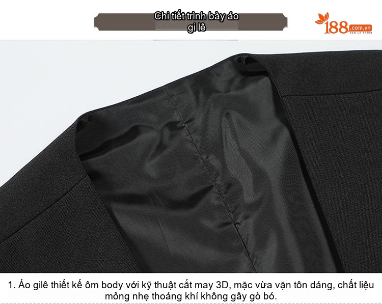 Bộ Vest Nam Màu Trơn Kiểu Dáng Ôm Vừa Vặn Phong Cách Hàn Quốc Màu Đen, Xám chi tiết 24