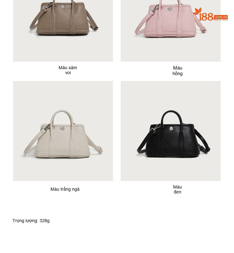 Túi Xách Tay Mini Nữ Vải Tote Đeo Chéo Phong Cách Hàn Quốc Màu Đen, Nâu, Hồng, Trắng... chi tiết 3