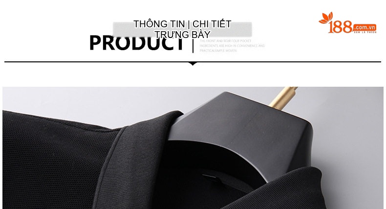 Áo Polo Nam Cotton Tay Ngắn Cổ Bẻ Form Rộng Màu Đen, Xám, Nâu, Xanh Navy chi tiết 19