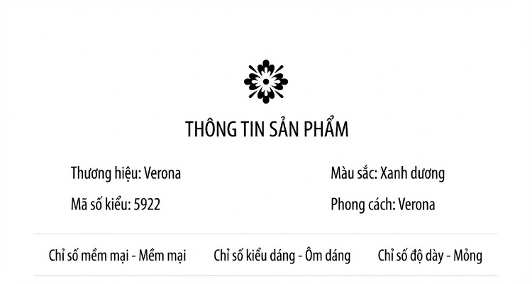 Váy liền thân Nữ dáng chữ A V Cổ Thanh Lịch Màu Xanh, Trắng chi tiết 4