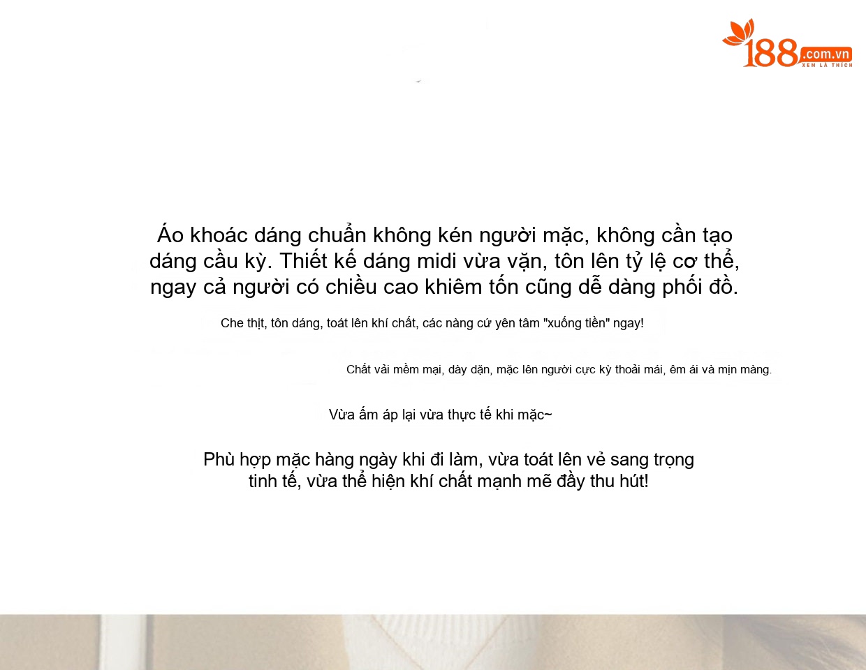 Áo Khoác Nỉ Nữ Dáng Ngắn Cổ Bẻ Màu Nâu Vàng, Đen, Xám chi tiết 3