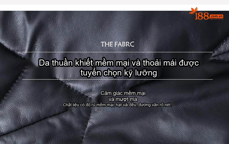 Áo Khoác Da Nữ Dáng Dài Vừa Cổ Lông Thú Da Thật Màu Đen chi tiết 5
