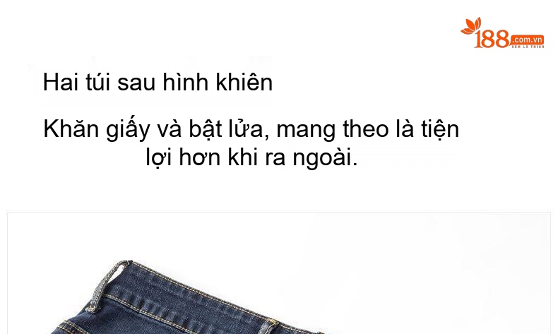 Quần Jean Ống Rộng Nam Dáng Suông Phong Cách Retro Màu Xanh Dương, Đen chi tiết 13
