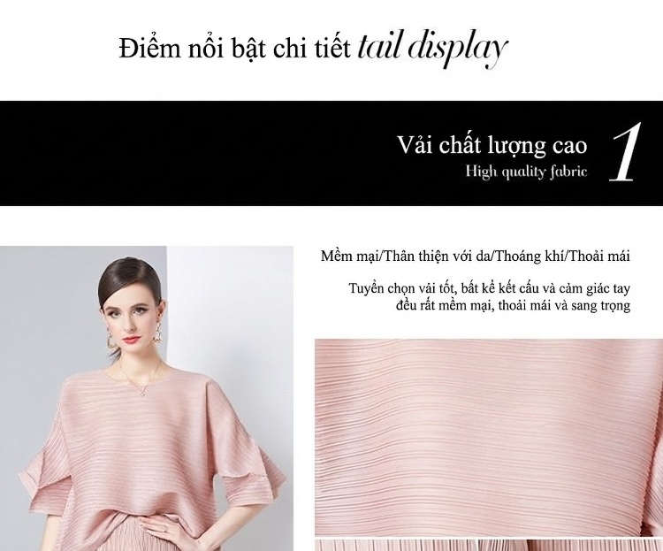 Bộ Quần Áo Nữ Mùa Hè Thiết Kế Tay Loa Cổ Tròn Co Giãn Quần Lửng Ống Nhỏ Màu Đen, Đỏ, Xám, Trắng... chi tiết 8