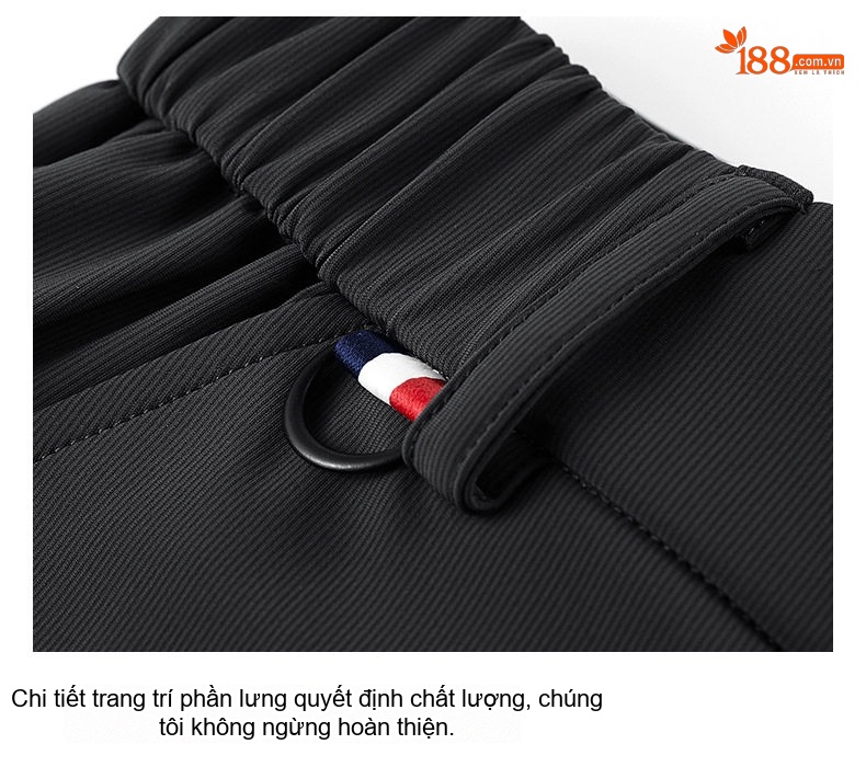 Quần Dài Nam Ống Đứng Lưng Thun Co Giãn Mùa Hè Thoáng Mát Màu Đen, Xám chi tiết 23