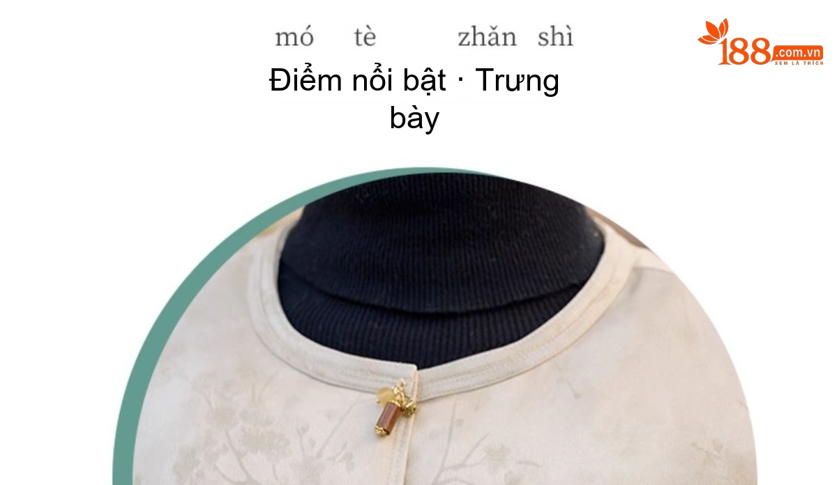 Áo Khoác Phao Nữ Dáng Dài Vừa Lót Lông Vịt Dày Dặn Phong Cách Retro Màu Be chi tiết 18