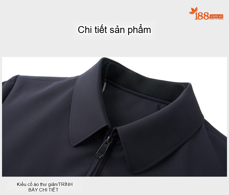 Áo Khoác Phao Nam Lông Vũ 90 Kiểu Dáng Tháo Rời Màu Đen chi tiết 23