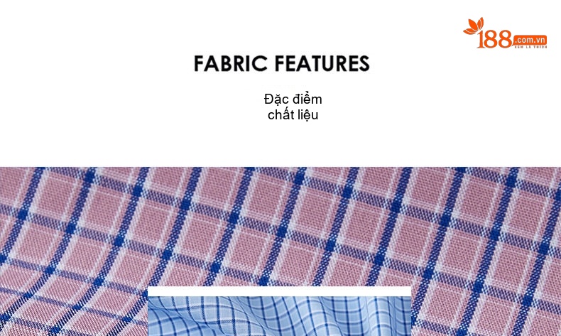 Áo Sơ Mi Nam Sợi Tơ Lụa Cotton Ngắn Tay Chống Nhăn Phong Cách Thanh Lịch Màu Xanh Da Trời, Tím chi tiết 2
