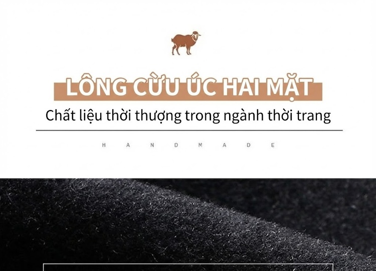 Áo Khoác Dạ Nam Dáng Dài Vừa Có Lớp Lót Lông Vũ Tháo Rời Màu Xám, Đen chi tiết 4