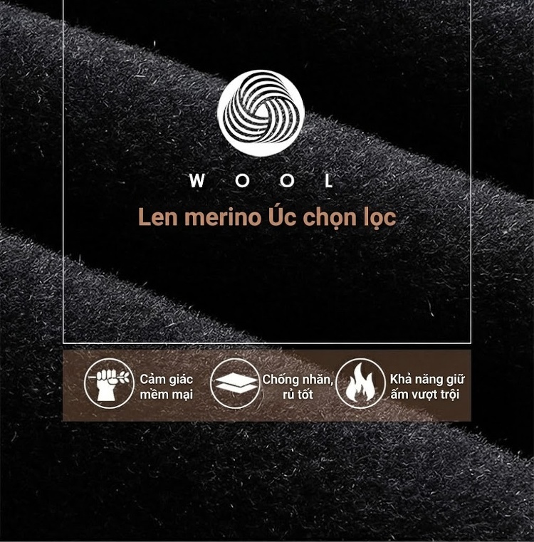 Áo Khoác Dạ Nam Dáng Dài Vừa Có Lớp Lót Lông Vũ Tháo Rời Màu Xám, Đen chi tiết 5