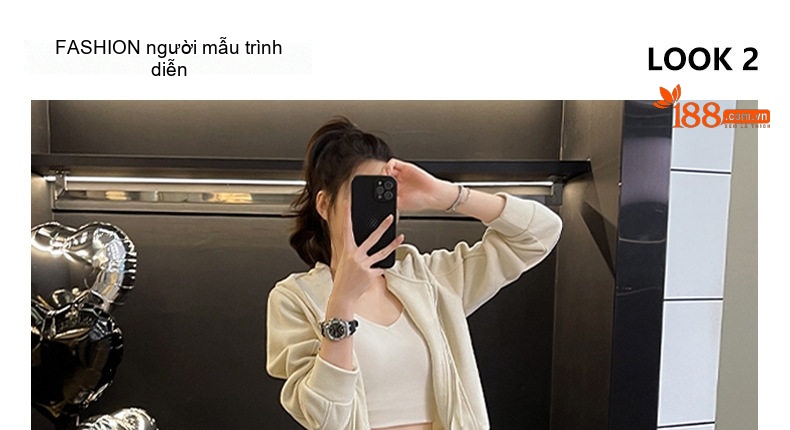 Set Bộ Quần Áo Nữ Dáng Rộng Có Mũ Trùm Đầu Lót Lông Dày Dặn Phong Cách Hàn Quốc Màu Kem, Hồng, Xám, Nâu... chi tiết 11