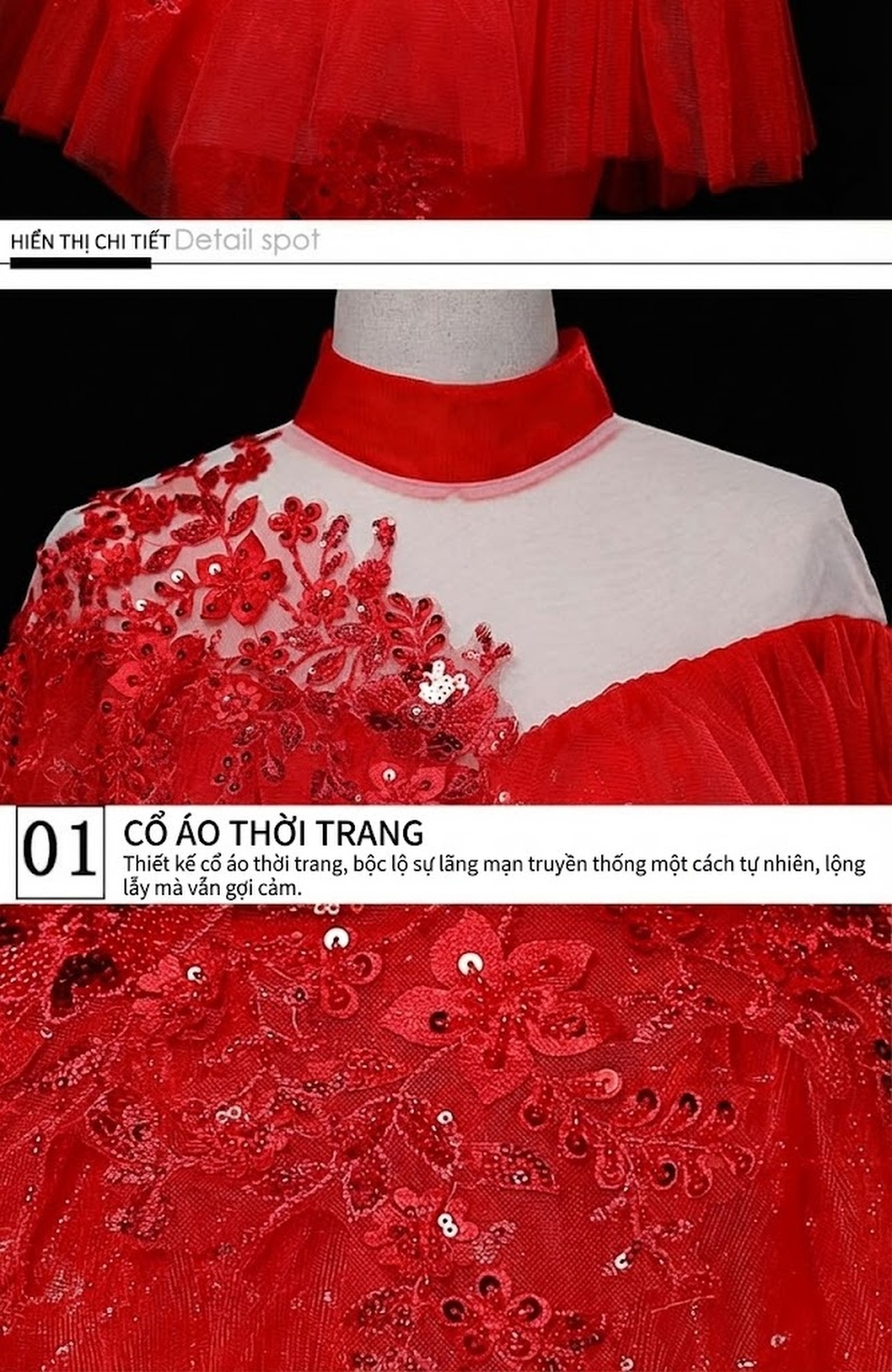 Váy Dạ Hội Nữ Tính Khí Chất Màu Sắc Cầu Vồng Bồng Bềnh Biểu Diễn Thanh Nhạc Nghệ Thuật Cổ Điển chi tiết 19