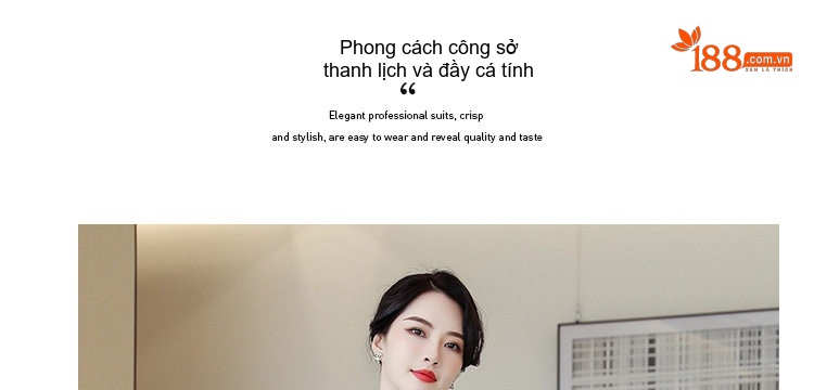 Bộ Vest Công Sở Nữ Tay Lỡ Màu Hồng chi tiết 25