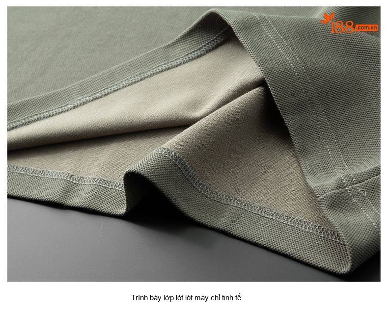 Áo Polo Nam Dài Tay Thu Đông Chất Liệu Lụa Tằm Pha Len Màu Xanh, Kem, Navy, Olive... chi tiết 23