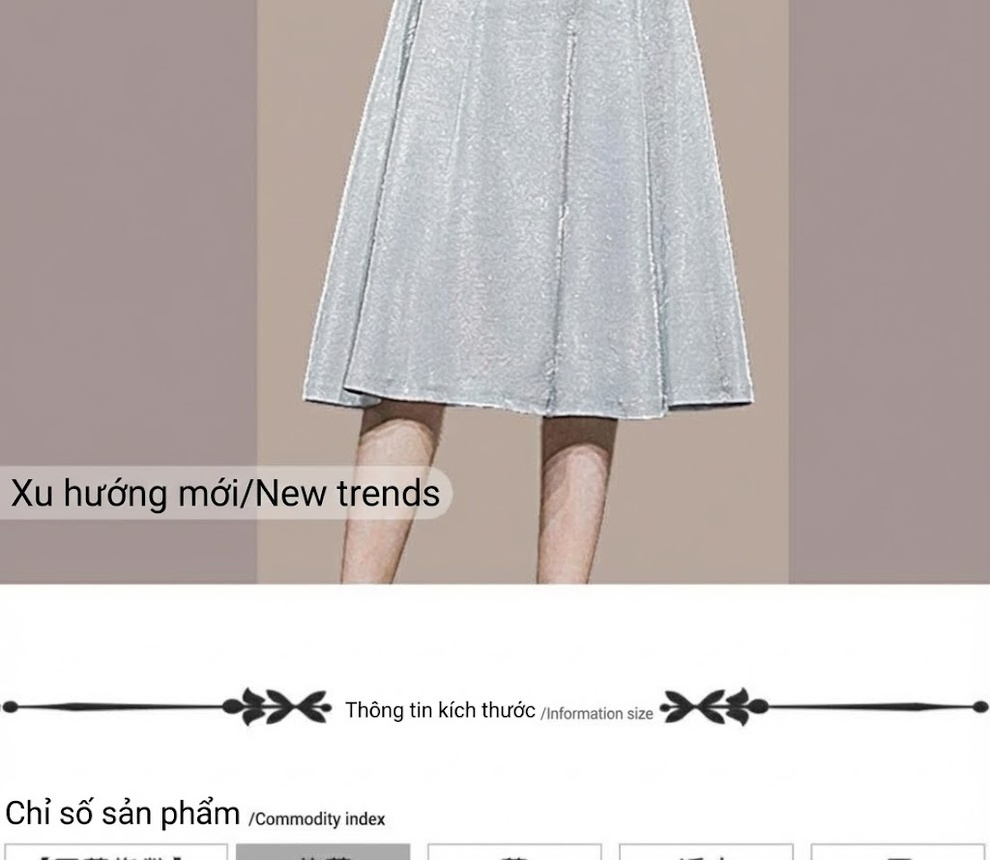 Váy liền thân Nữ Cổ chữ V Tay Bồng Thiết Kế Ôm Eo Dáng Xòe Màu Trắng chi tiết 1
