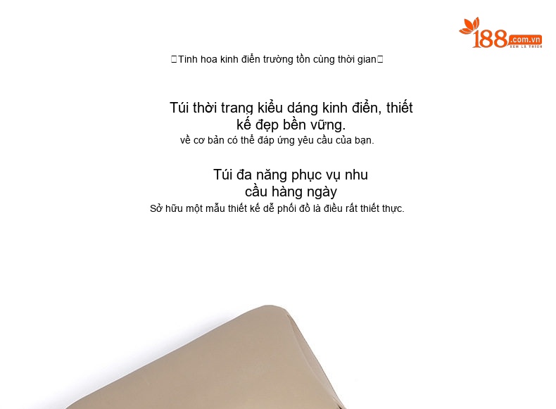 Túi Xách Tay Nữ Thiết Kế Độc Đáo Kiểu Gối Da Bóng Đeo Vai, Đeo Chéo Công Sở Màu Trắng, Be, Đen chi tiết 8