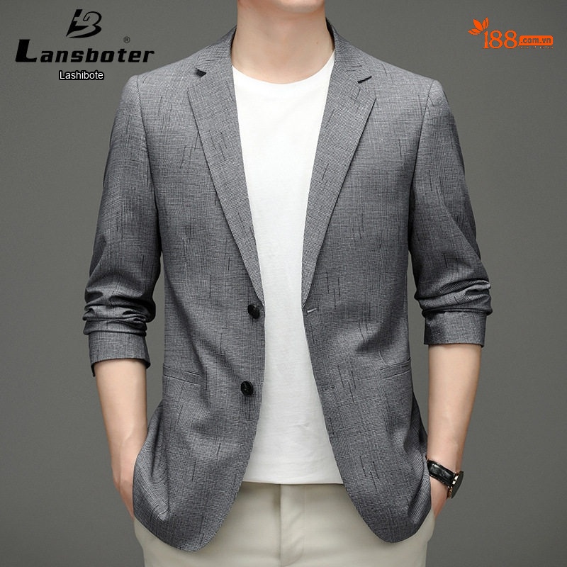 Áo Vest Nam Mỏng Dáng Ôm Phong Cách Hàn Quốc Màu Xám