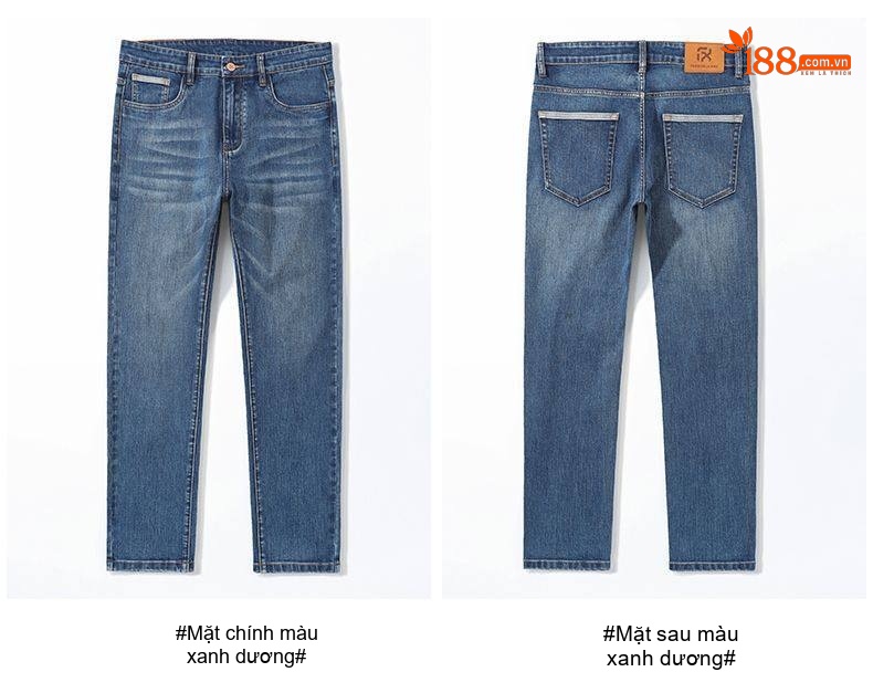 Quần Jean Nam Ống Đứng Co Giãn Trung Cao Cấp Màu Đen Xám chi tiết 24