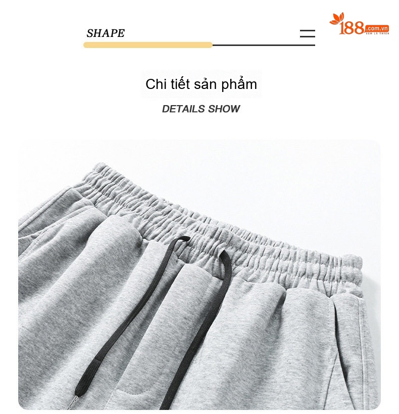 Quần Jogger Nam Ống Bo Chun Thu Đông Dáng Rộng Phong Cách Hàn Quốc Màu Đen, Xám, Xanh Navy chi tiết 33