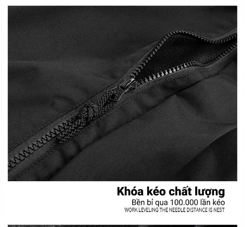 Áo khoác gió chống thấm nước có mũ trùm đầu phong cách outdoor chi tiết 32