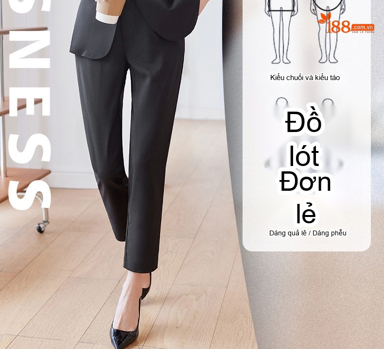 Áo Vest Blazer Nữ Tay Lỡ Dáng Ôm Vừa Vặn Phong Cách Hàn Quốc Màu Hồng, Kem, Xanh, Đen chi tiết 6