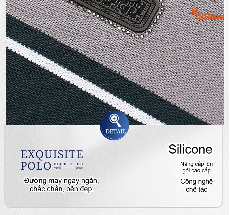 Áo Polo Nam Cotton Tay Ngắn Form Rộng Cổ Bẻ Thanh Lịch Màu Trắng, Xanh Đen, Xanh Navy chi tiết 25