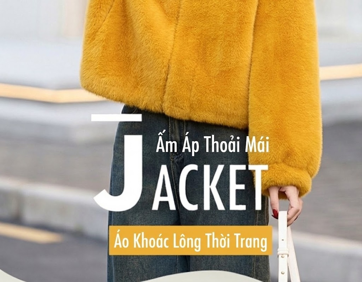 Áo Khoác Lông Ngắn Nữ Lông Cừu Non Dáng Nhỏ Gọn Giữ Ấm Màu Hồng, Trắng, Vàng chi tiết 3